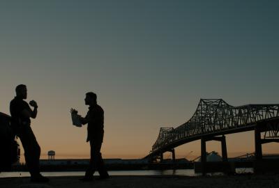 Men talk to each other 